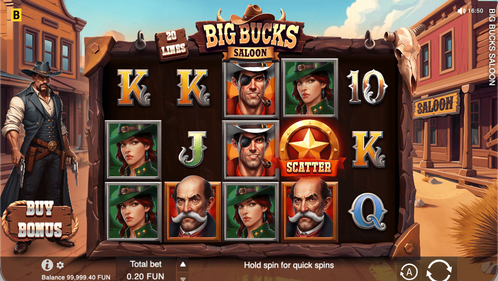 Big Bucks Saloon Gameplay 1