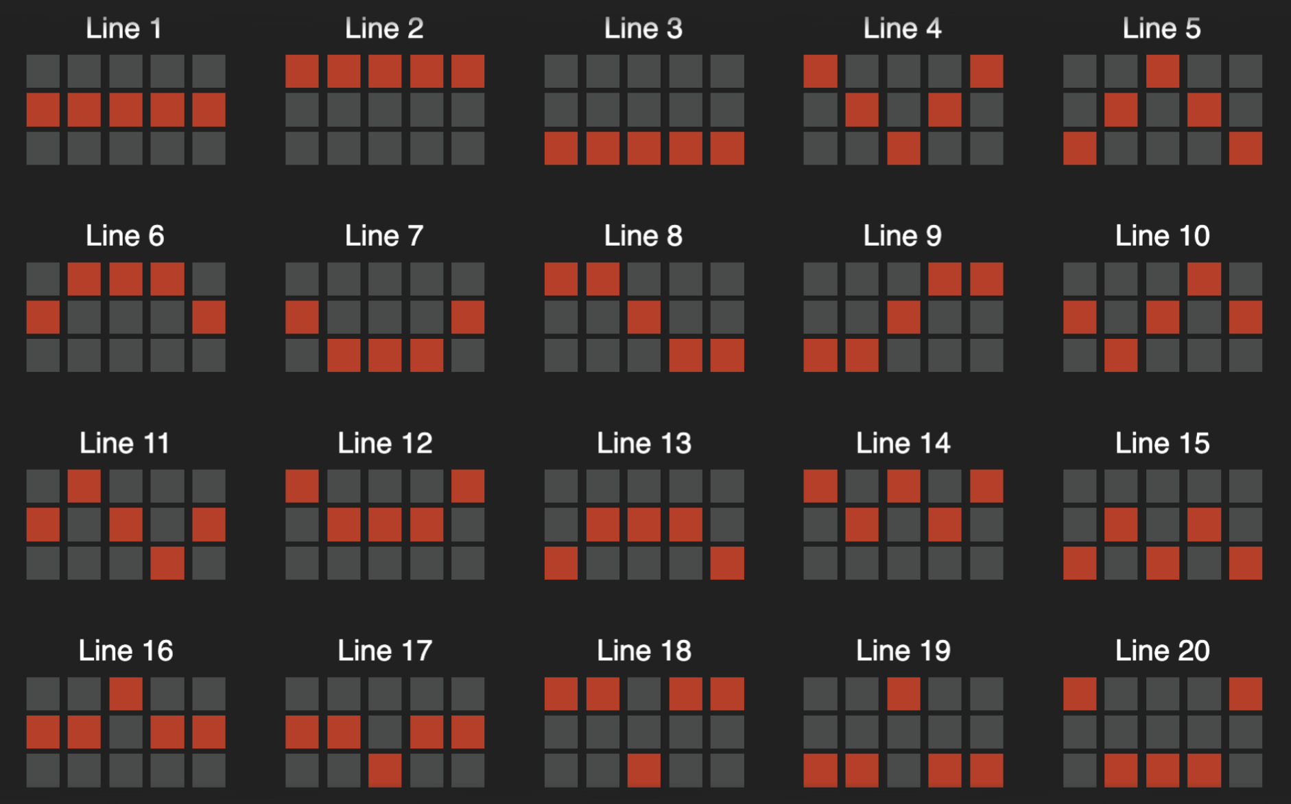 Big Bucks Saloon Paylines